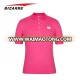 Top Quality 100% Cotton Pure Color Pink Mens Polo Shirt