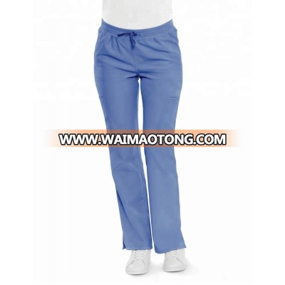 Fashion Spandex Stretch Medical Rib Waistband Pants (No Ironing needed), nursery Pants, dental bottom, doctor uniform